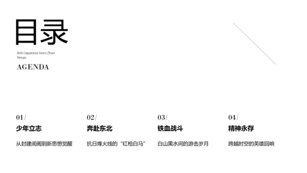 简约风民族英雄赵一曼介绍PPT模板