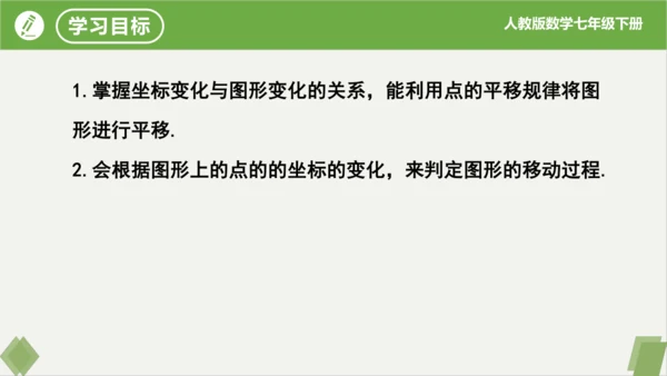 7.2.2用坐标表示平移（同步课件）-七年级数学下册同步精品课堂（人教版）