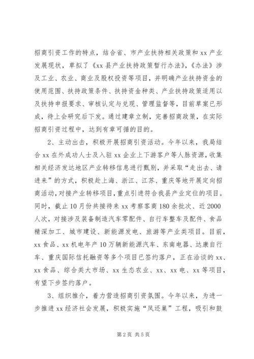 招商局XX年工作总结及XX年计划.docx