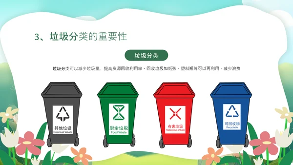 绿色插画风我们的地球妈妈PPT