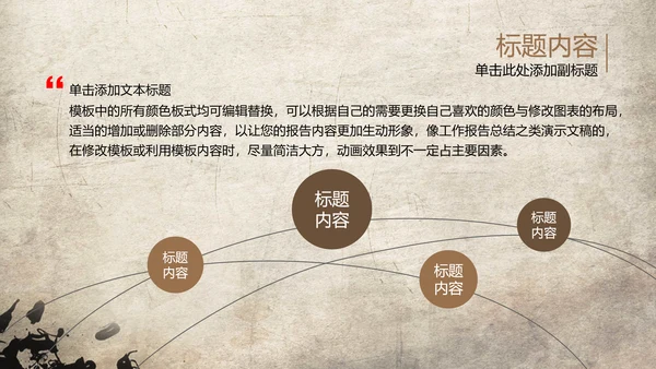 发扬民族文化水墨中国风武术PPT