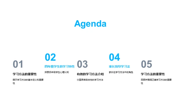 四年级学习法探究