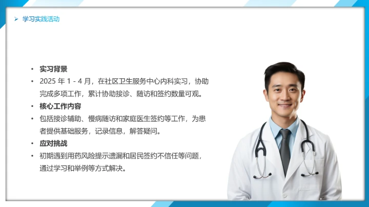 蓝色商务风临床医学专业大学生职业生涯规划发展展示PPT