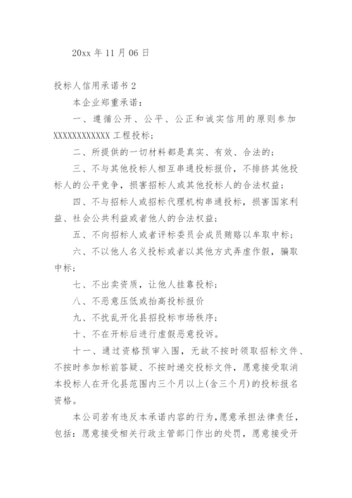 投标人信用承诺书.docx
