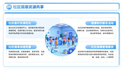 蓝色3D卡通父亲节社区活动亲子互动与家庭和谐PPT模板