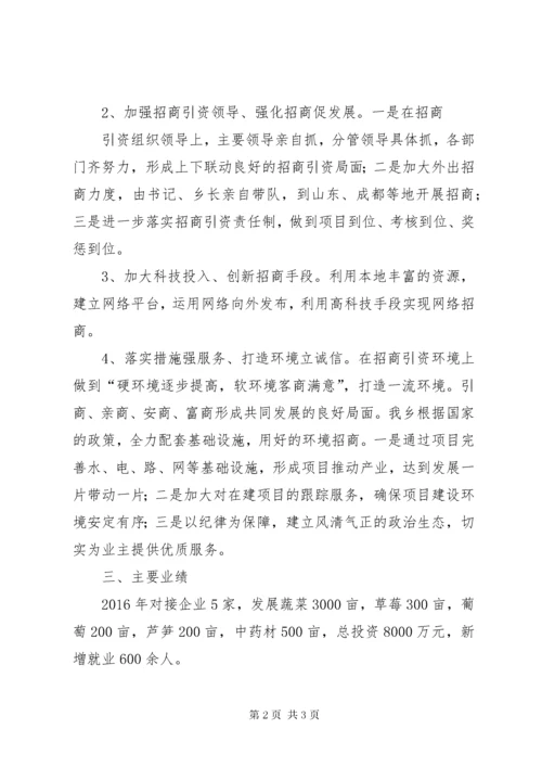 5全乡招商引资工作自查报告.docx