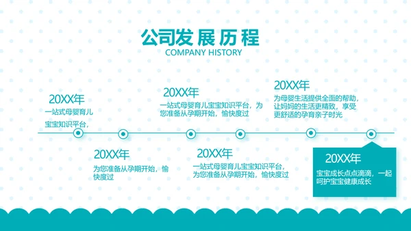 母婴婴儿护理保健中心早教宣传PPT动态模板