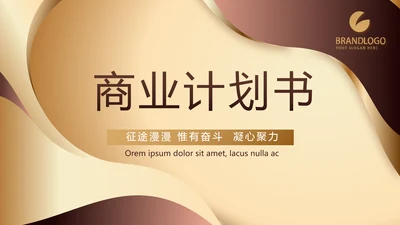 大气商业计划书PPT动态模板