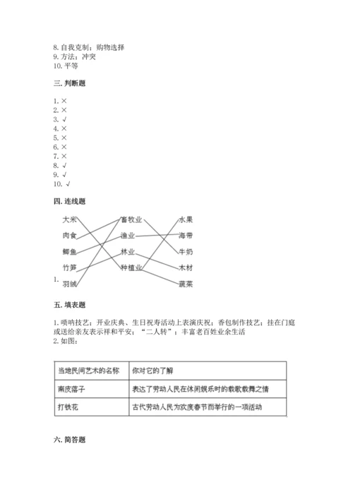 2023部编版四年级下册道德与法治期末测试卷附完整答案【夺冠】.docx