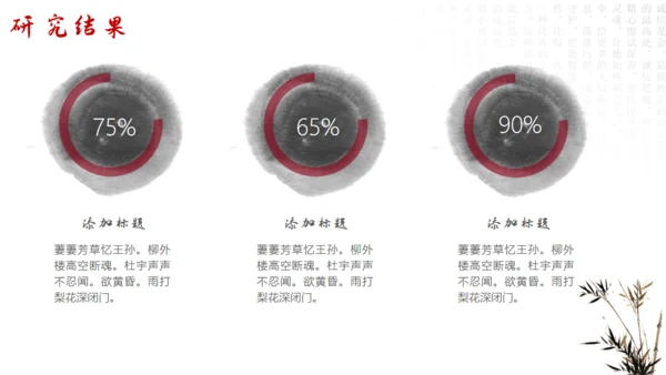 中国风水墨山水毛笔书法天地通用PPT模板