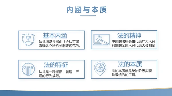 蓝色简约大气法律知识讲座PPT动态模板