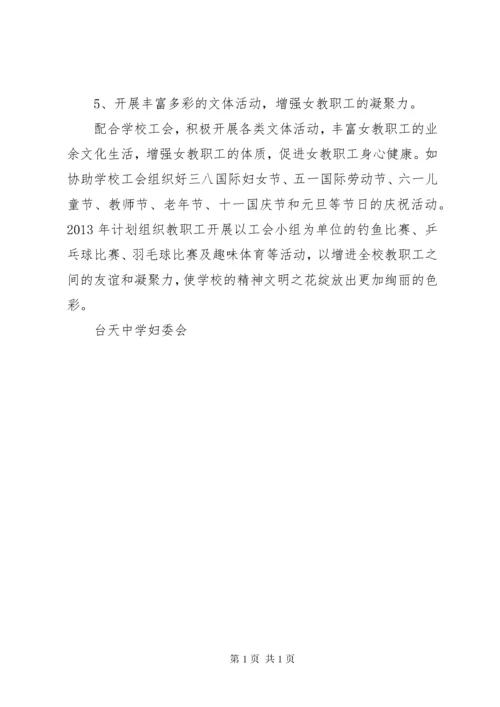 台天中学妇委会工作计划.docx