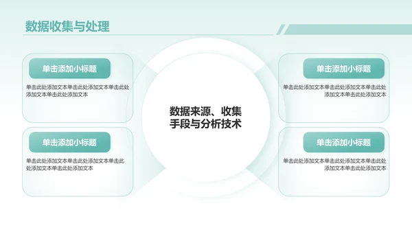 绿色扁平风毕业论文中期答辩通用模板PPT模板