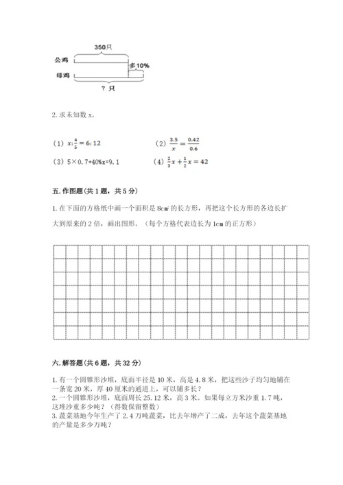 重庆市巫山县六年级下册数学期末测试卷完整版.docx