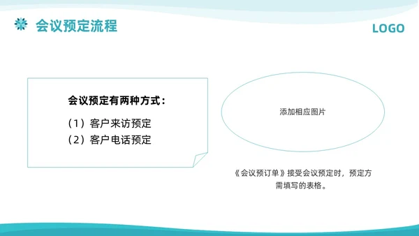 蓝色简约商务会议服务培训PPT模板宣传PPT动态PPT服务礼仪培训
