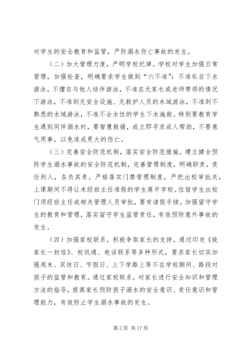 驿XX县区蚁蜂镇初级中学防溺水工作方案.docx