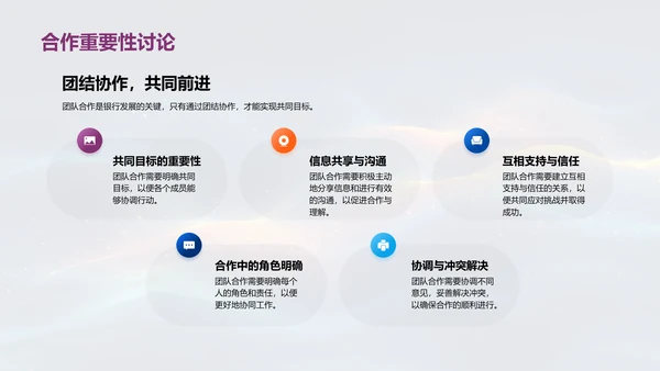 银行员工表彰与发展PPT模板