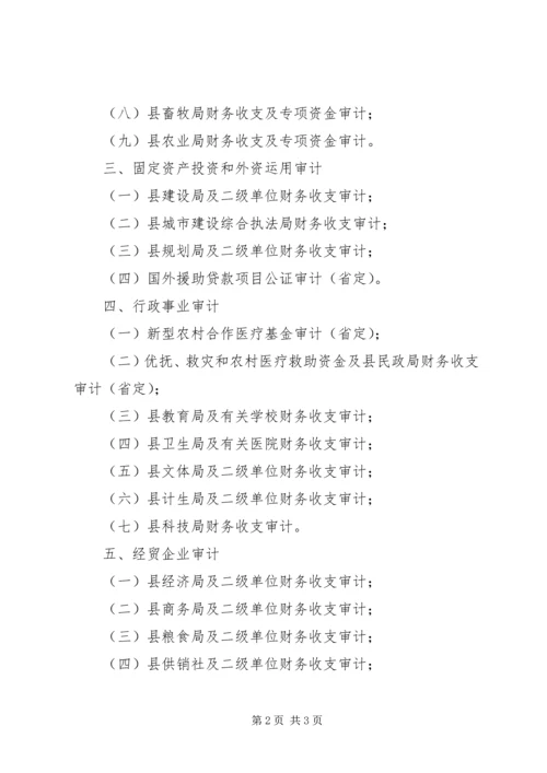 省审计工作全年计划.docx