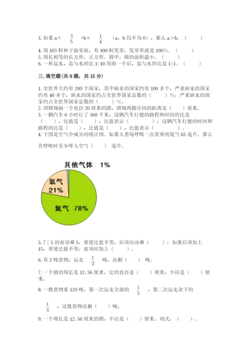 小学数学六年级上册期末考试试卷附参考答案【考试直接用】.docx