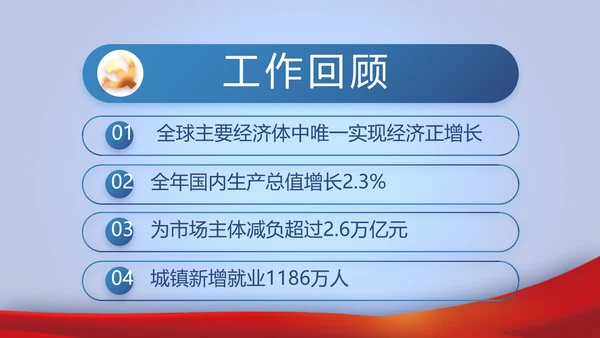 蓝色大气公务员法宣传动态PPT模板