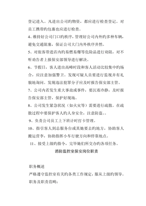 大厦保安部岗位基本职责.docx