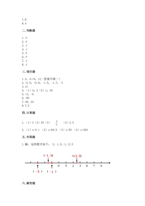 晋江小学毕业期末数学试卷加解析答案.docx