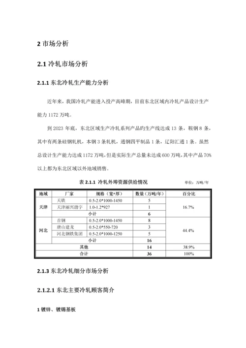 公司冷轧项目调研报告.docx