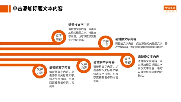 大气精美中国平安工作专用PPT模板