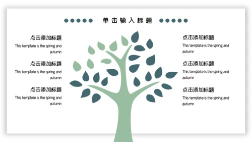 绿色小清新工作汇报通用PPT模板
