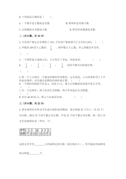 苏教版六年级数学小升初试卷【培优b卷】.docx