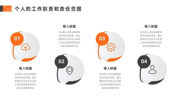 橙色灰色励志风转正述职报告PPT模板