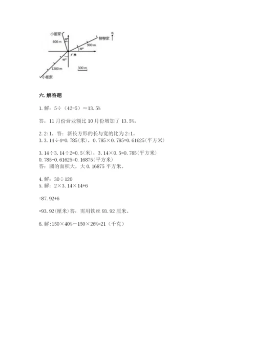 小学数学六年级上册期末测试卷（各地真题）word版.docx