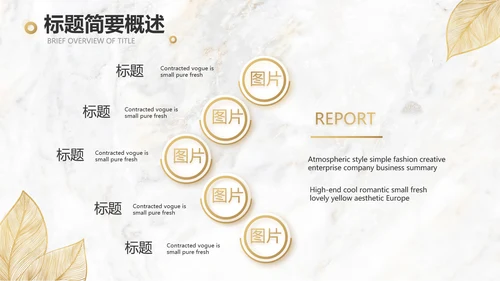 金色高档瓷砖大理石宣传介绍动态PPT