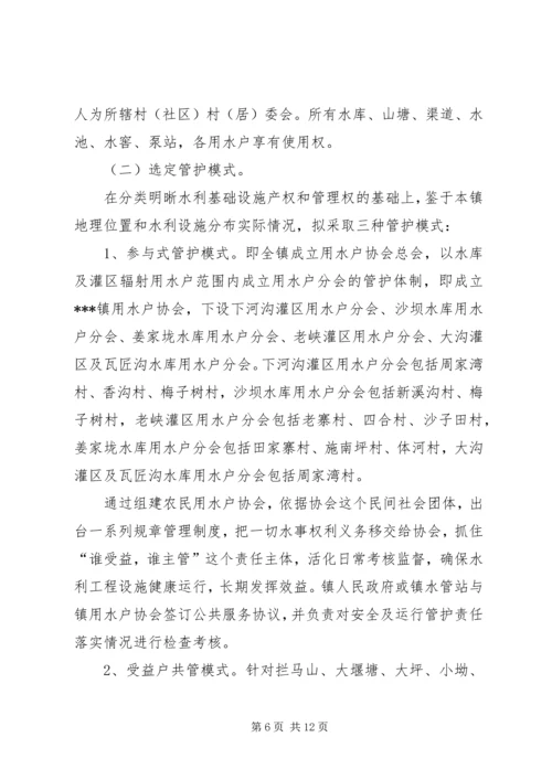 乡镇水利基础设施管护体制改革实施方案.docx