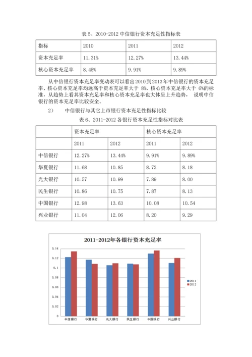 中信银行财务分析.docx