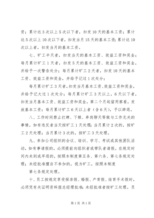 小公司规章制度范本.docx