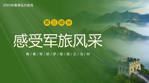 春季征兵宣传培训青春军旅梦报国正当时PPT课件