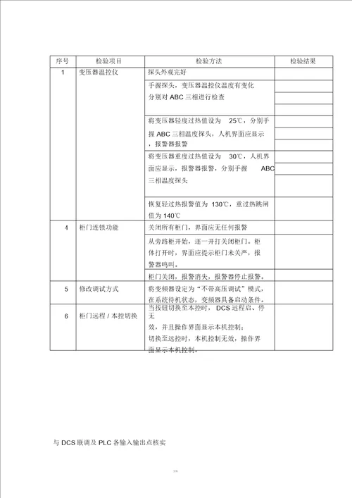 电气调试工方案