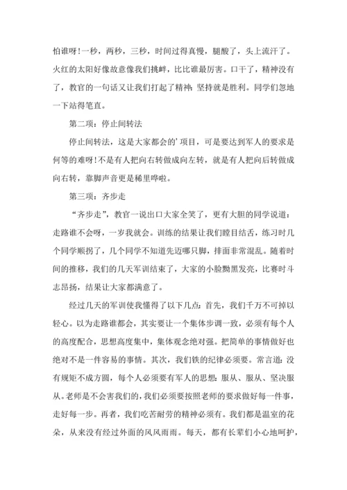 初中军训学前综合教育心得体会5篇.docx