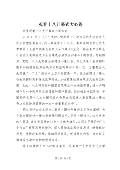 观看十八开幕式大心得 (5).docx