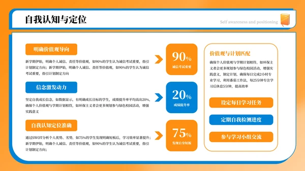 橙色卡通插画风新学期开学第一课PPT模板