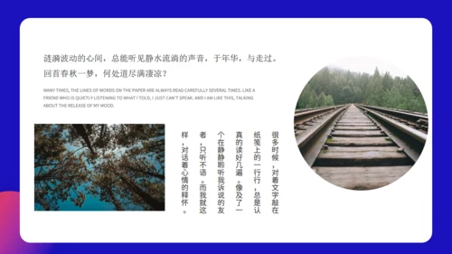惜落花随风诗情画意通用PPT模板