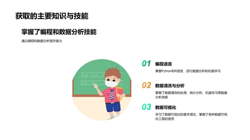 课程学习成果报告PPT模板