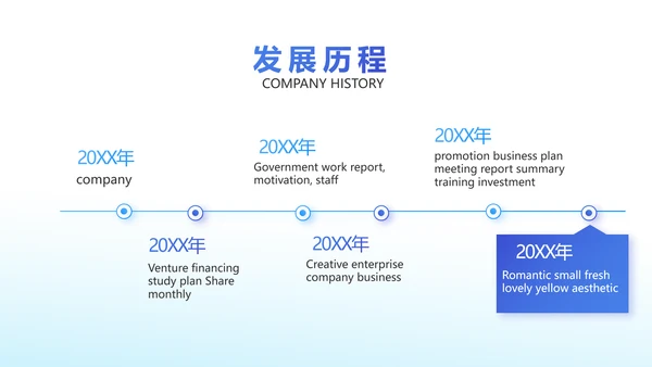 蓝色大气企业公司宣传简介介绍动态PPT模板