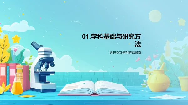交叉学科答辩报告PPT模板