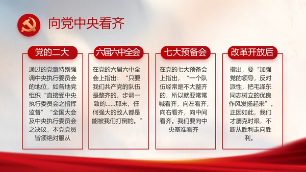 党建党支部年终工作总结汇报PPT党课