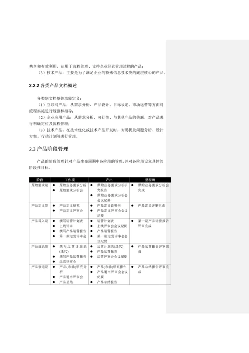 产品生命周期管理规范.docx