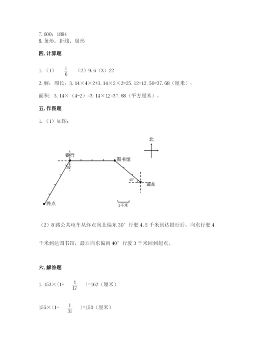 人教版六年级上册数学期末考试卷含答案解析.docx