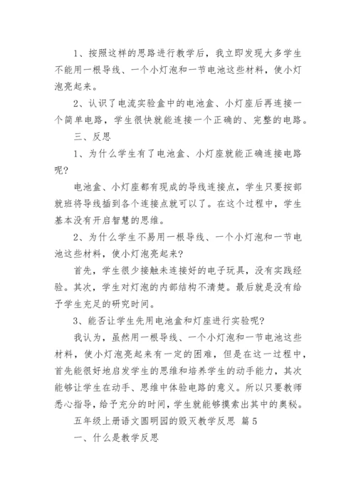 五年级上册语文圆明园的毁灭教学反思.docx