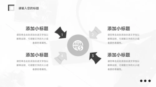 黑色图文杂志风物流管理培训PPT模板